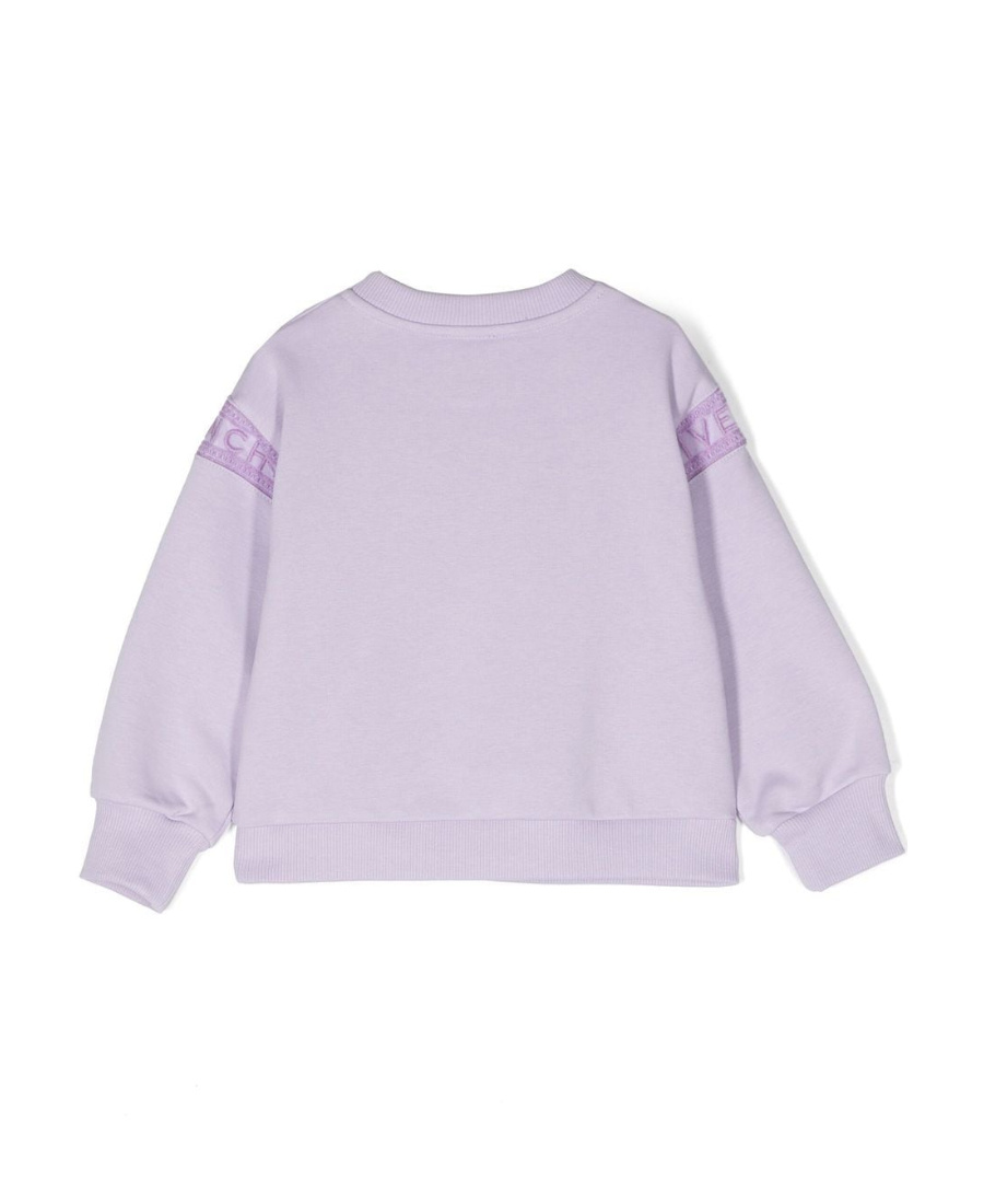 Givenchy Logo Round Neck Sweater In Purple