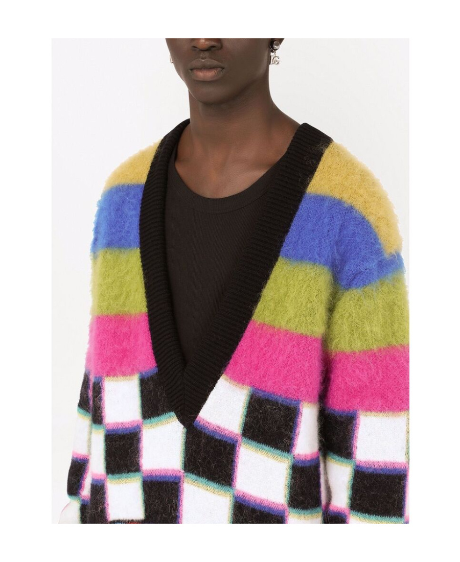 Dolce & Gabbana Glitch Sweater In Black