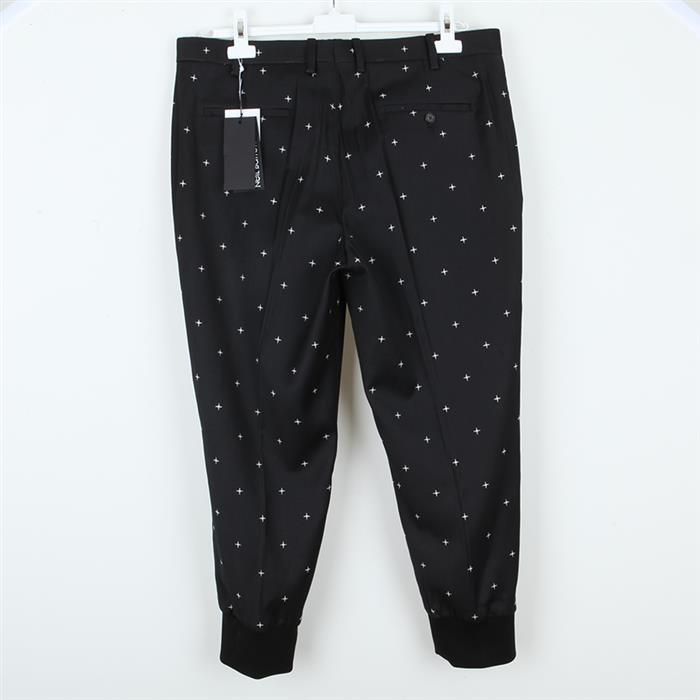 Neil Barrett Cross Pattern Sweatpants In Black