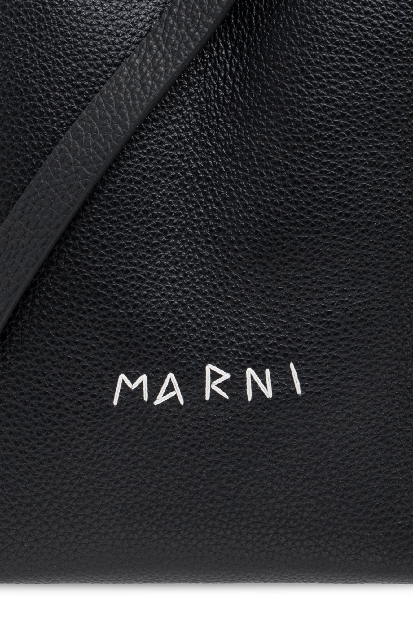 Marni North Nano Shoulder Bag In Black