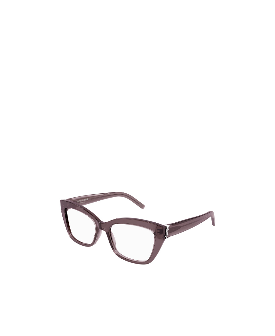 Saint Laurent Cat-eye Frame Glasses In Gray