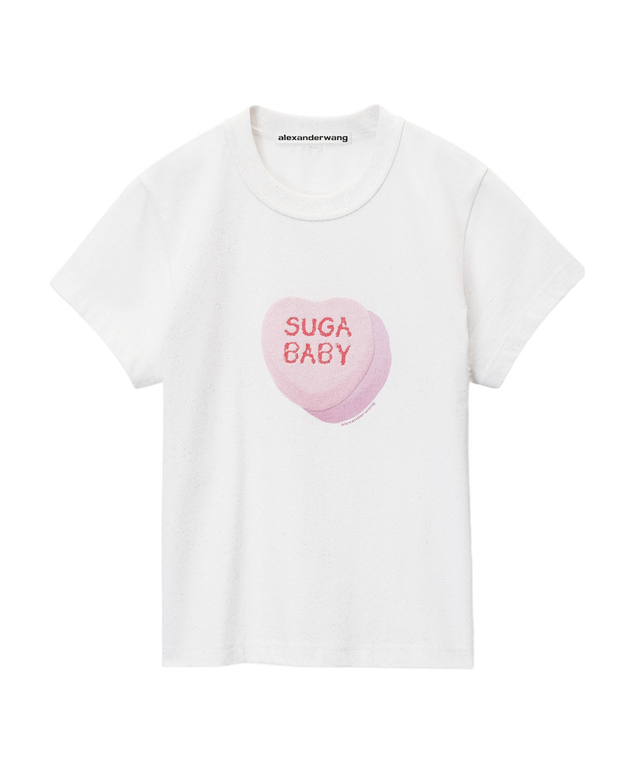 Alexander Wang Logo Short-sleeved T-shirt In White