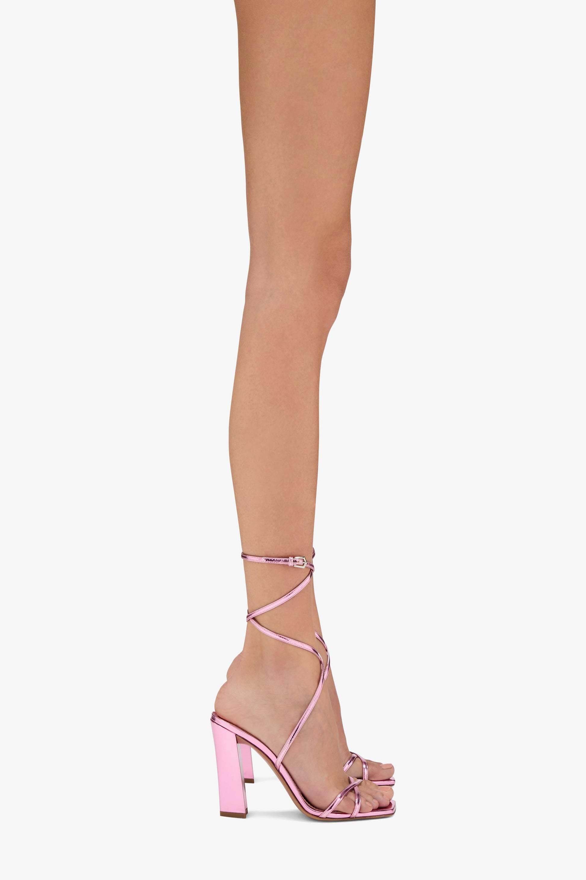 Paris Texas Diana 105mm Leather Sandals In Pink