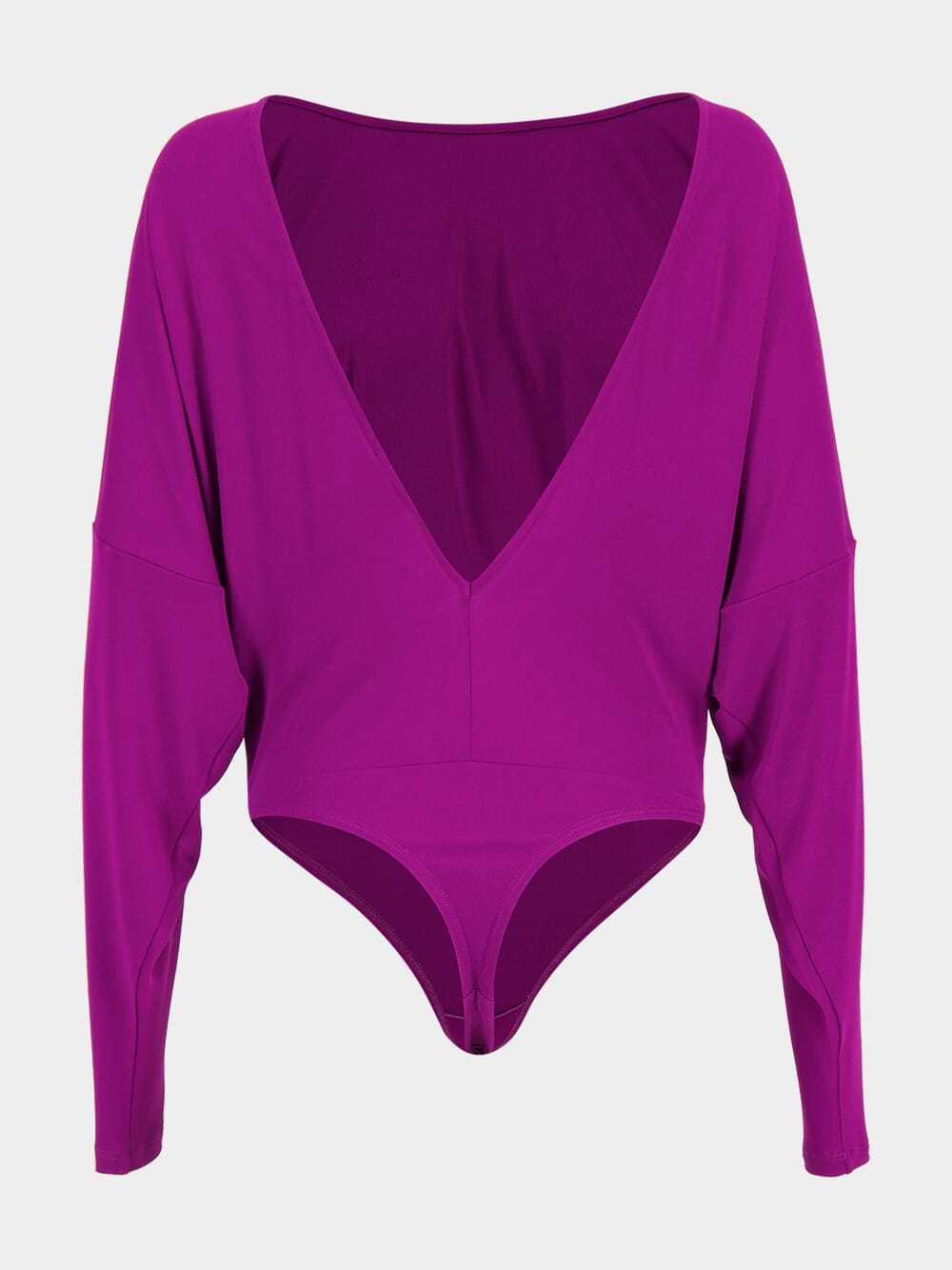Pucci Long-sleeve Bodysuit In Purple