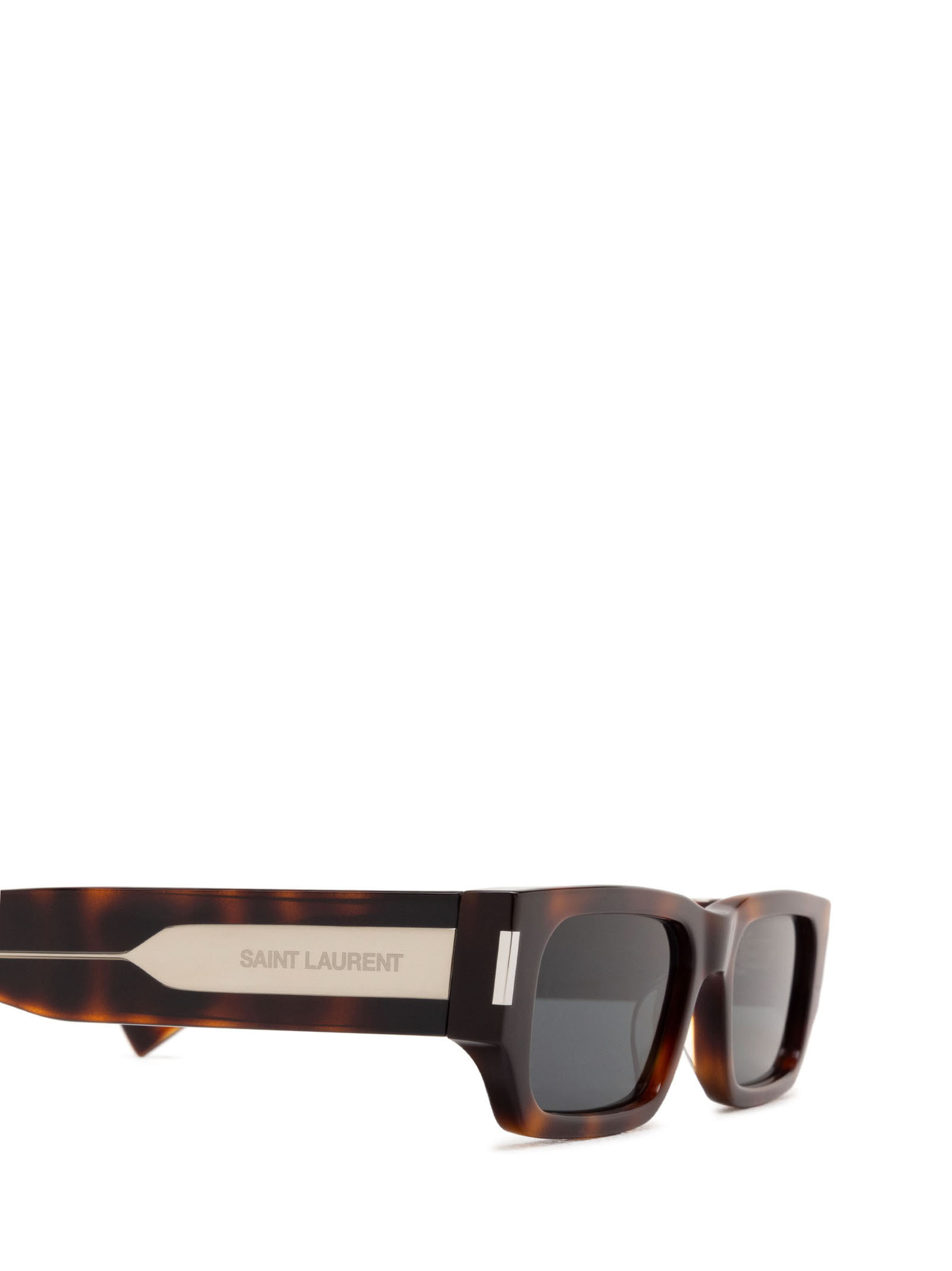 Saint Laurent Sl660 Rectangle-frame Sunglasses In Gray