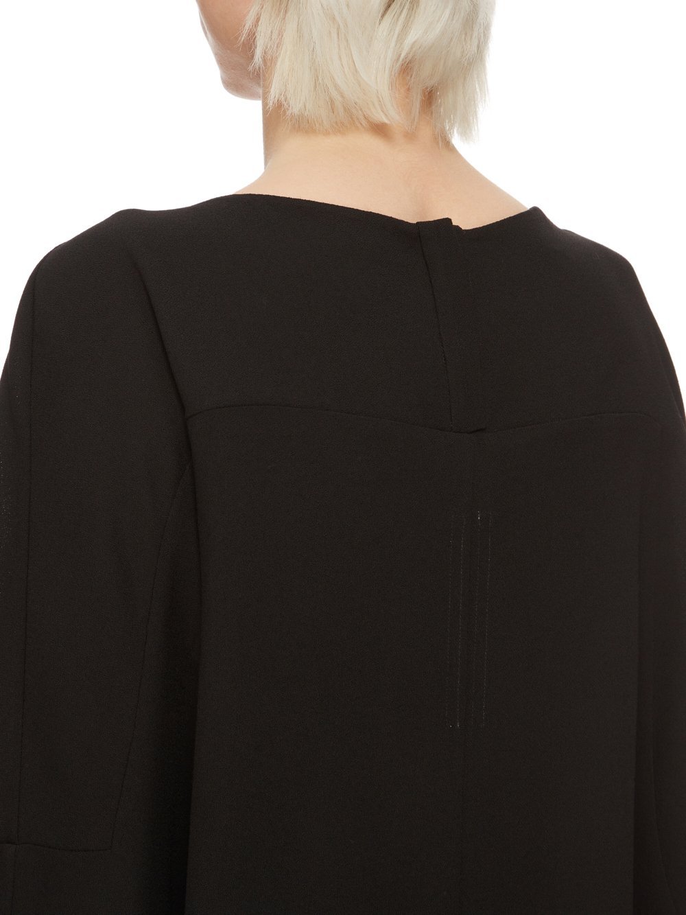 Rick Owens Phleg Mini Virgin Wool Blouse In Black