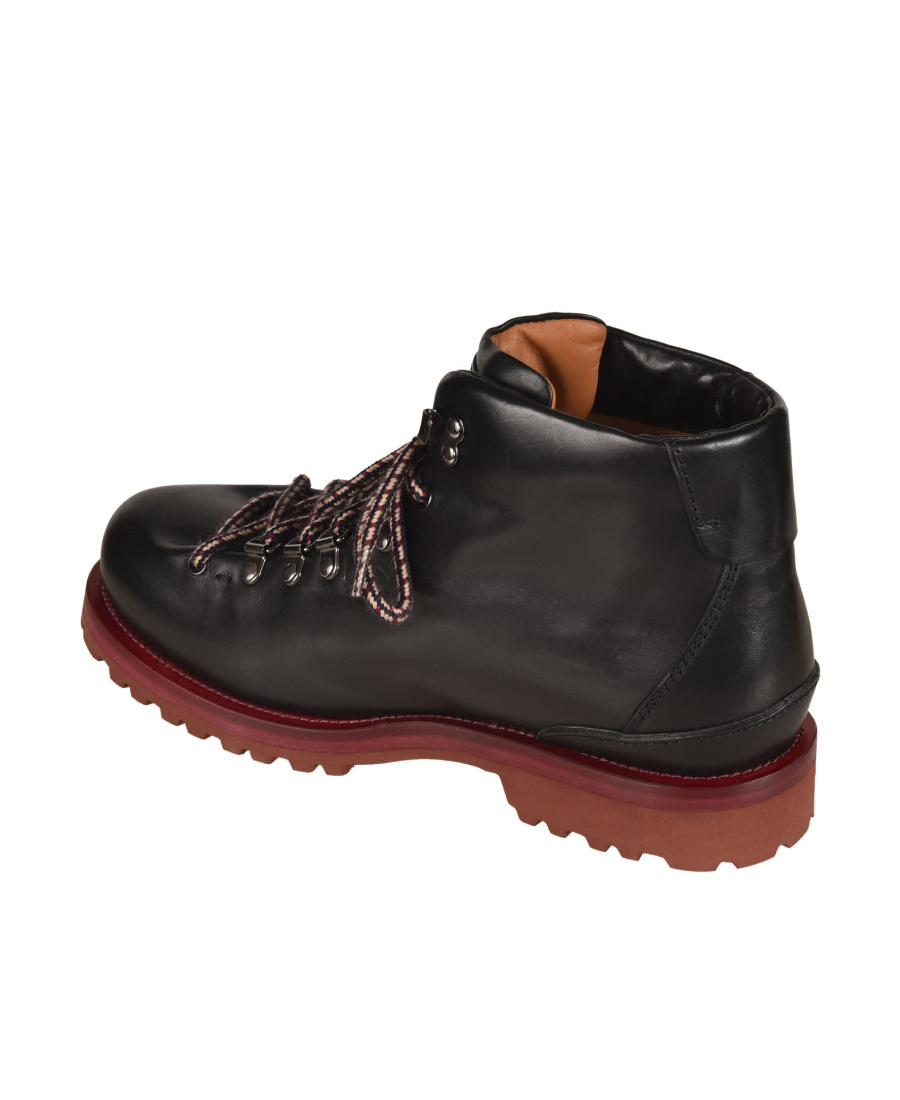 Buttero Classic Lace-up Boots In Black