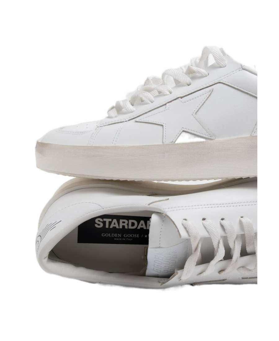 Golden Goose Deluxe Brand Men White Leather Stardan Sneakers In Multi