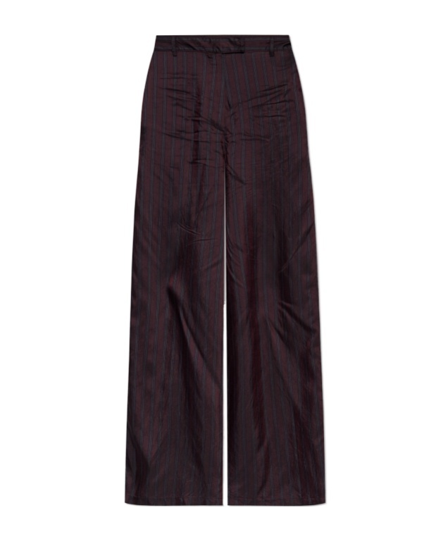 Dries Van Noten Belt Loop Track Pants In Brown
