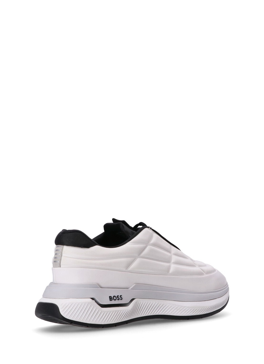 Hugo Boss Void Quilted Sneakers In White