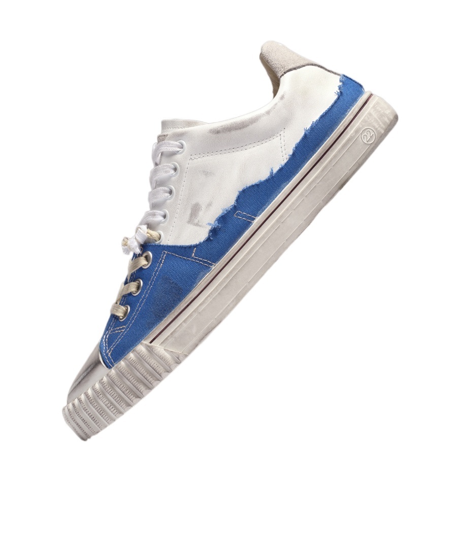 Maison Margiela New Evolution Layered Sneakers In Blue