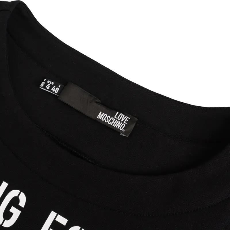 Moschino A Printed Dress In Black