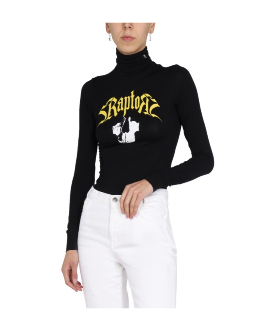Raf Simons Logo Embroidery T-shirt In Black