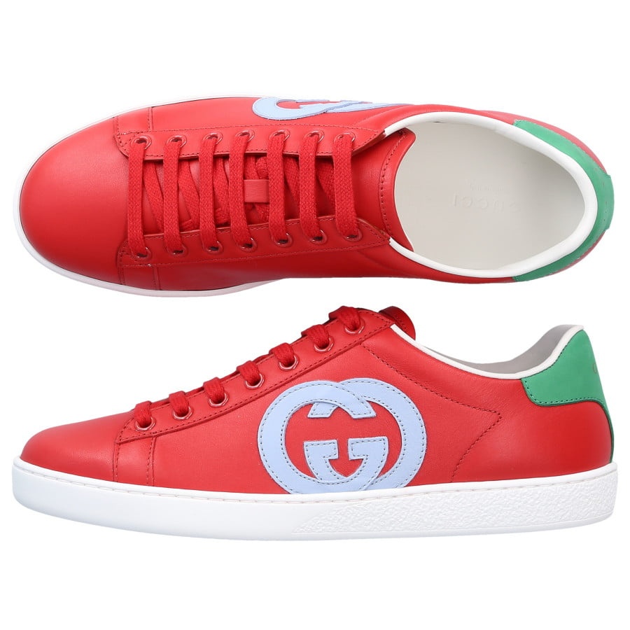 Gucci Gg Leisure Sports Shoes In Red