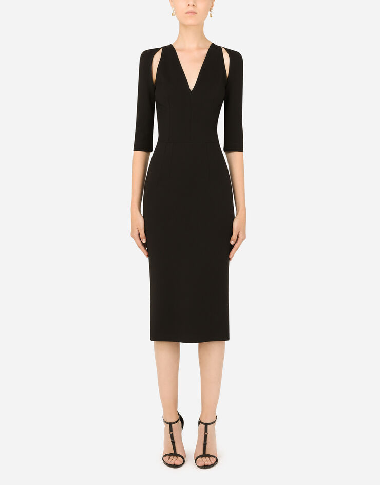 Dolce & Gabbana Cut-out Midi Dress In Black