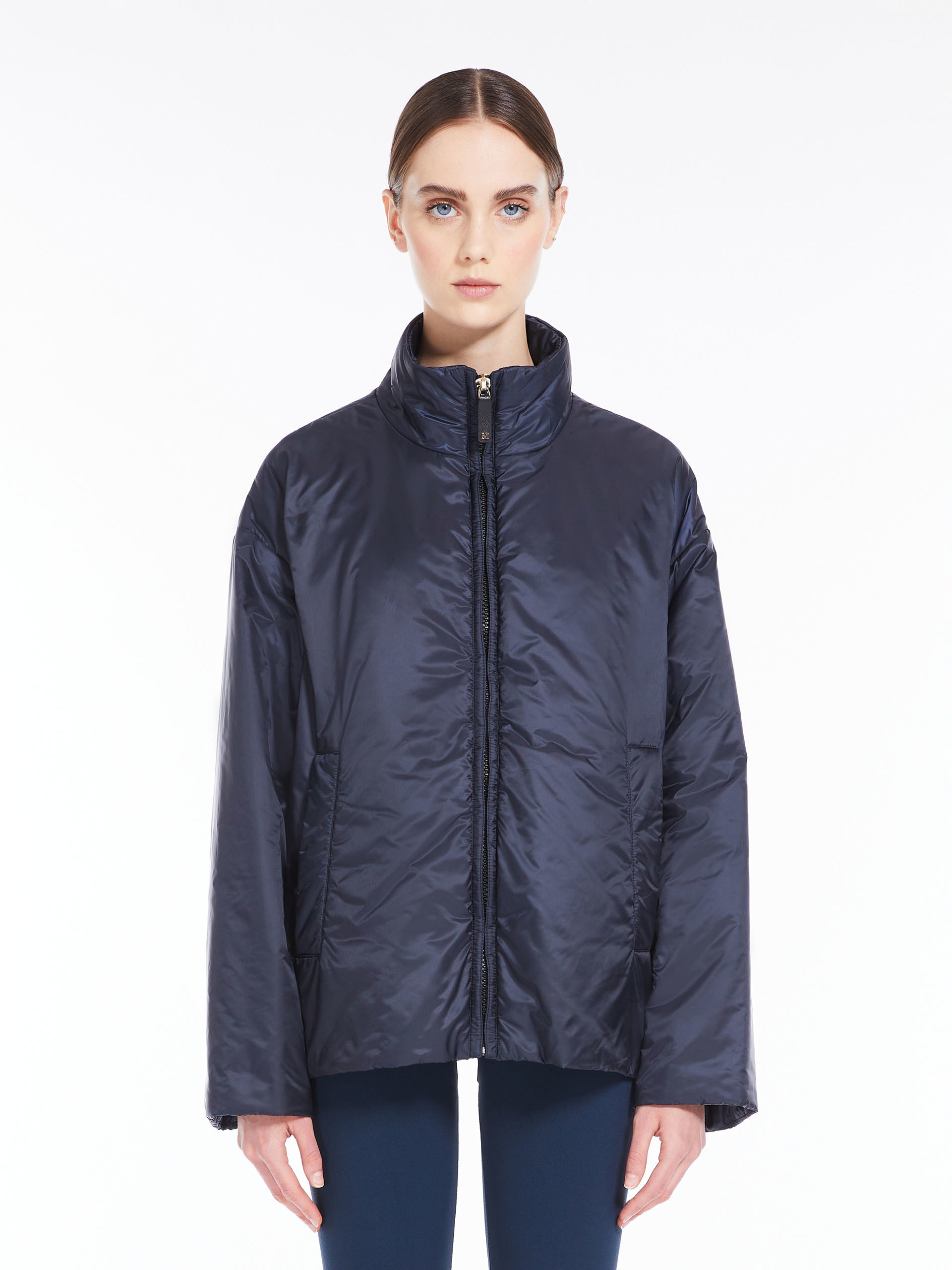 Max Mara Zipper Casual Jacket In Black