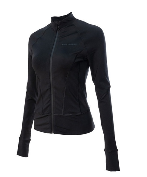 Karl Lagerfeld Black Logo Casual Jacket In Black