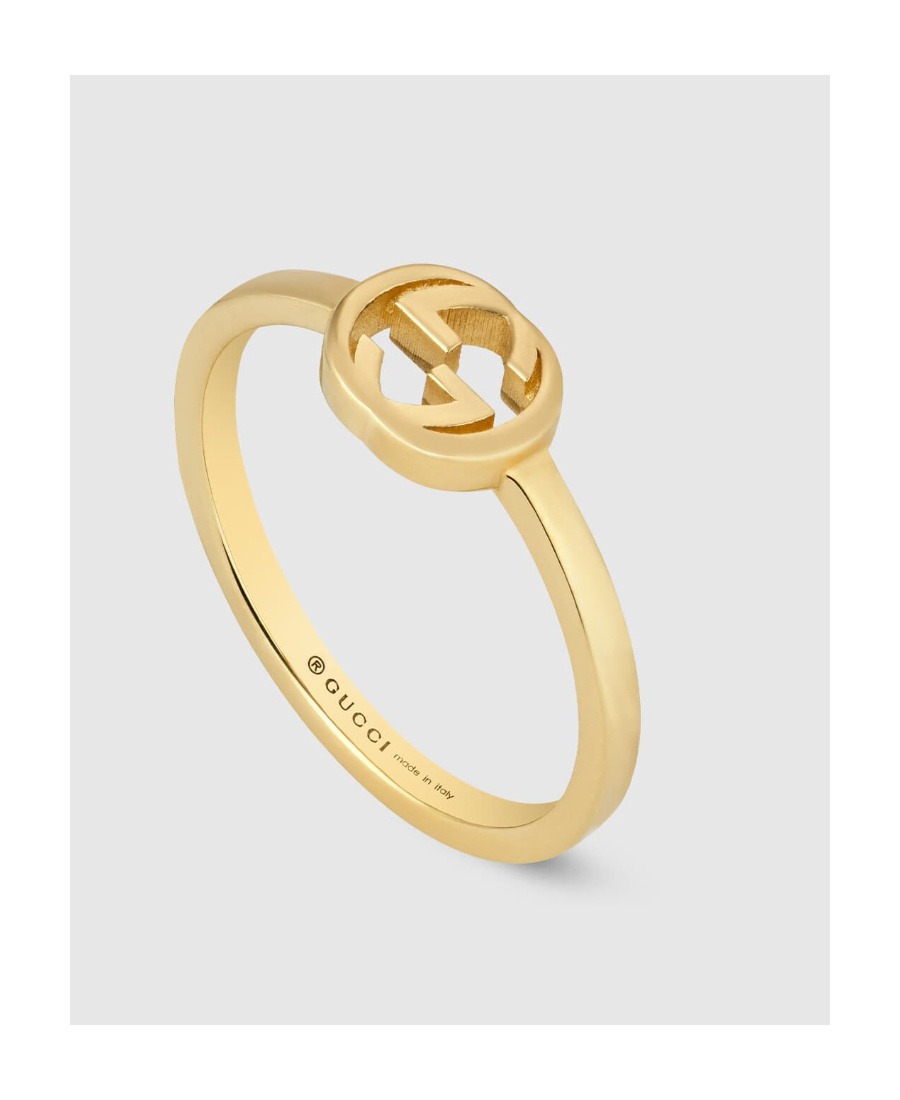 Gucci Interlocking 18k Ring In Gold