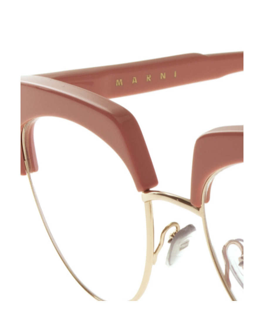 Marni Logo Flat Mirror In Brown