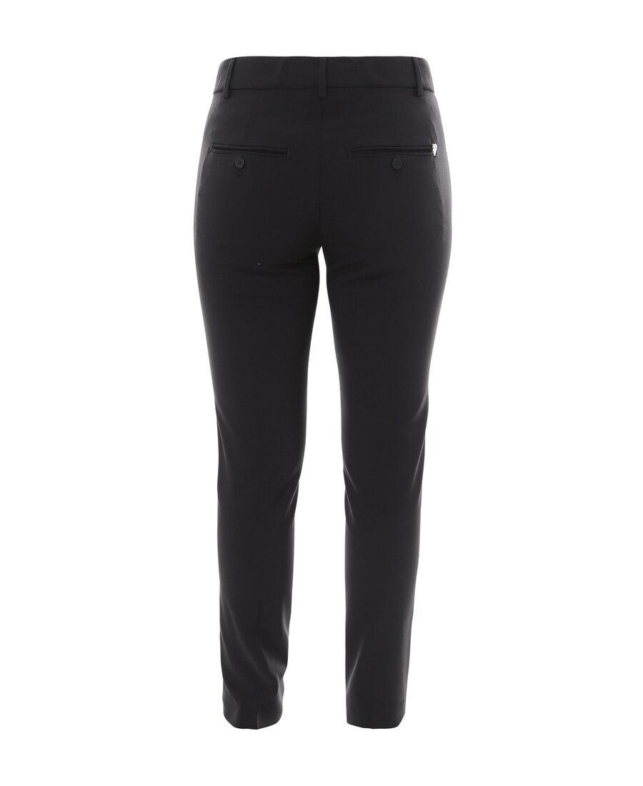 Dondup Slim-cut Cropped Trousers In Black