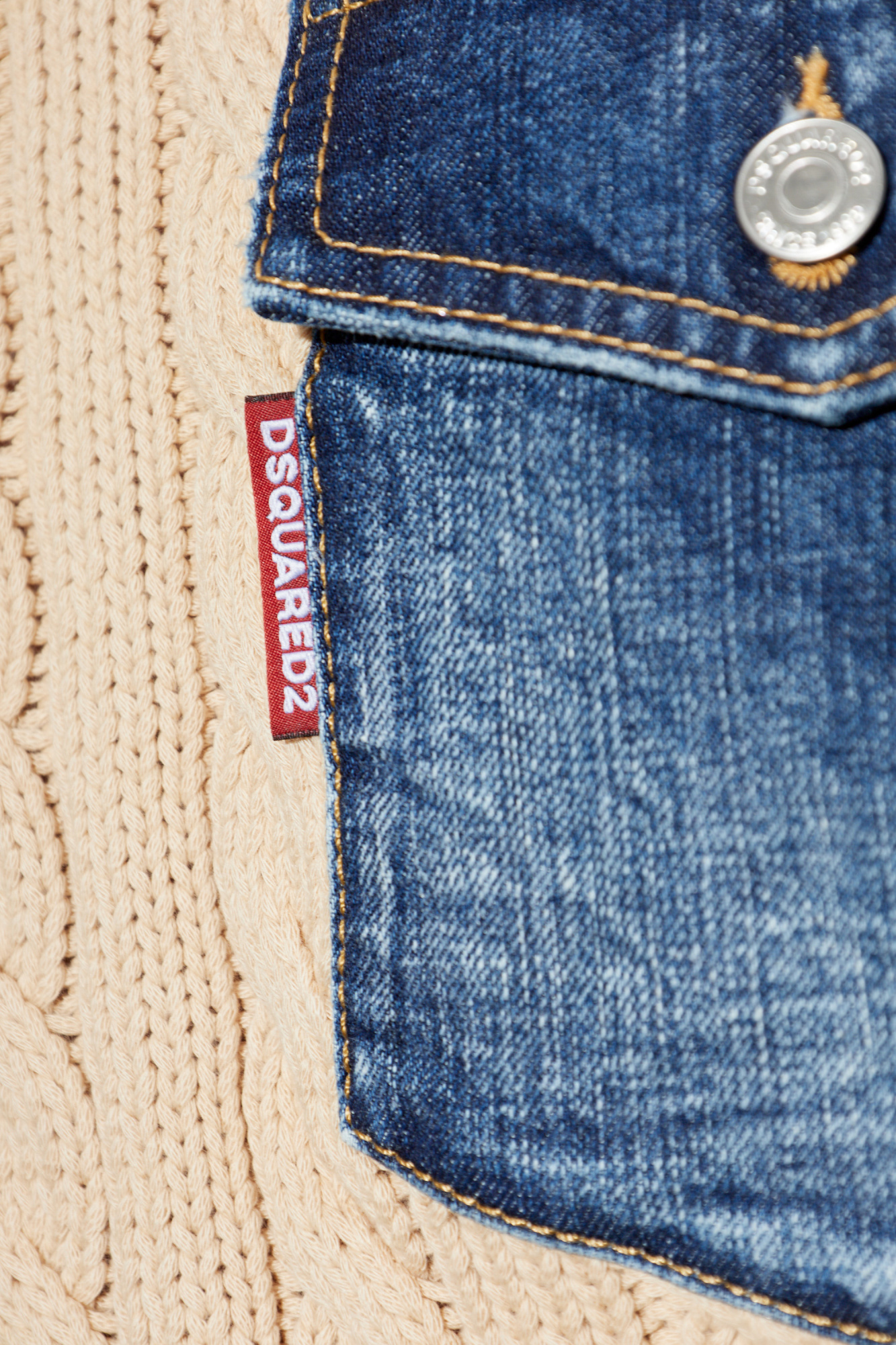 Dsquared2 Long-sleeved Sweater In Nude