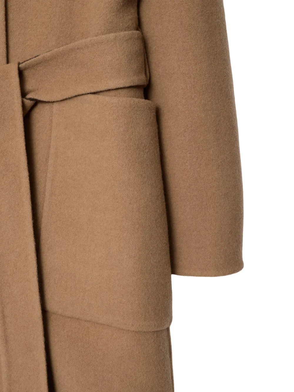 Burberry Hampshire Reversible Hooded Wrap Coat In Brown