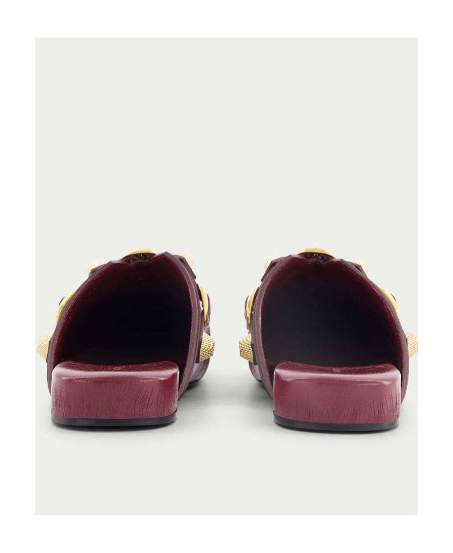 Balenciaga Square Head Flat-soled Shoes In Red