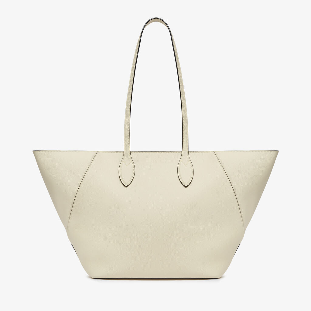Valextra Top Handle Tote In White