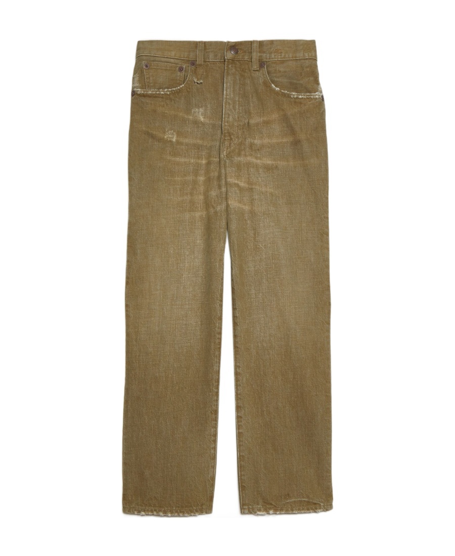 R13 Mid-rise Straight-leg Jeans In Brown