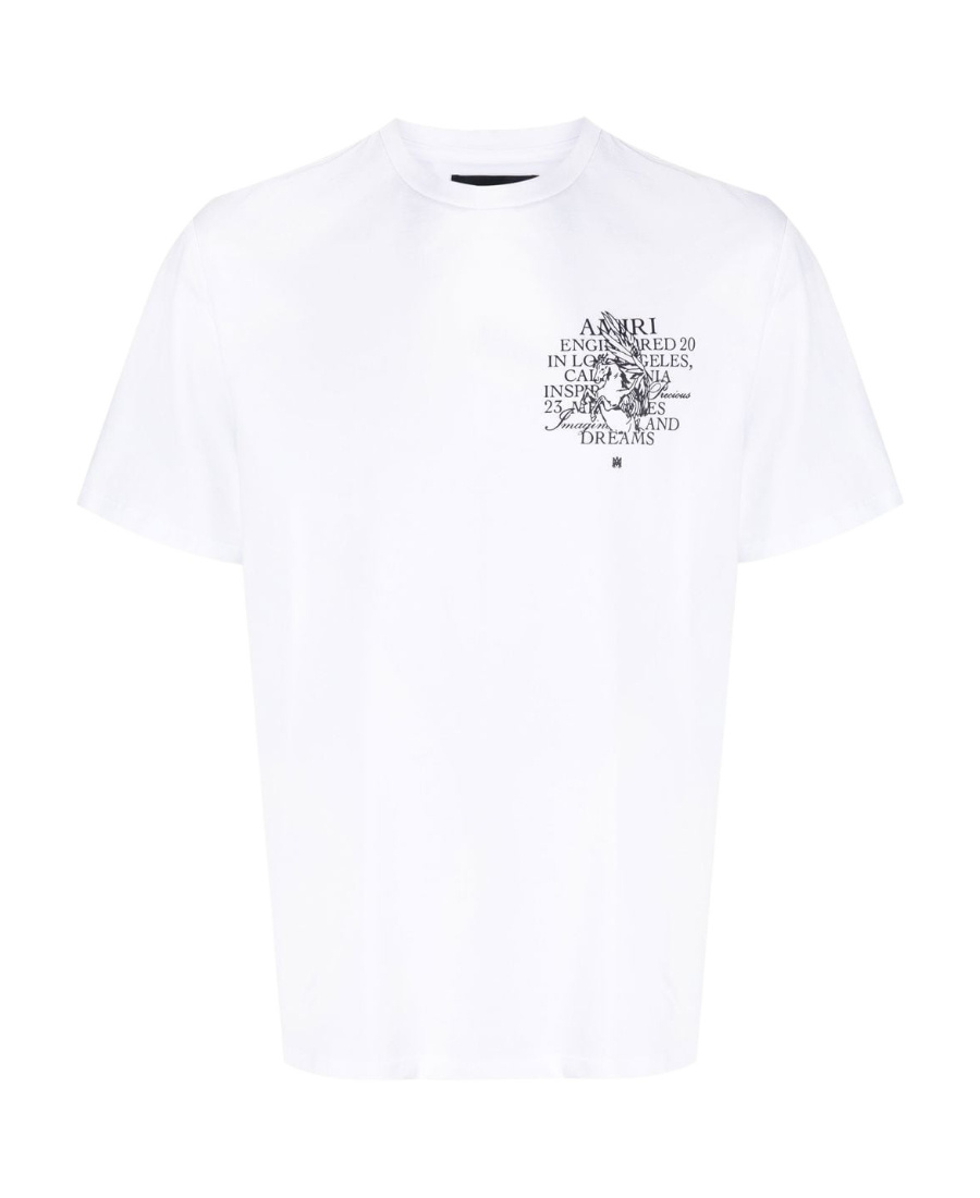 Amiri Logo-print Cotton T-shirt In White