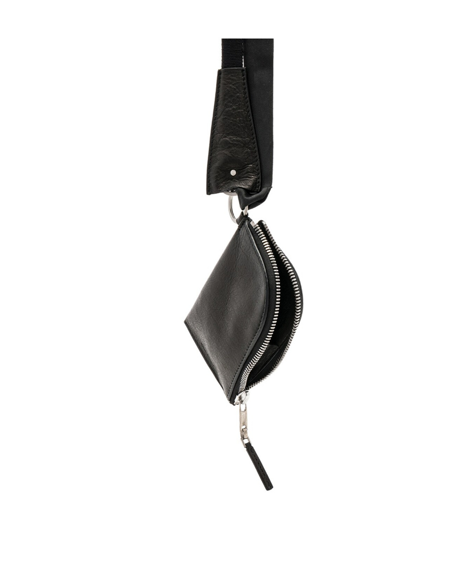 Rick Owens Logo Wallet In Black