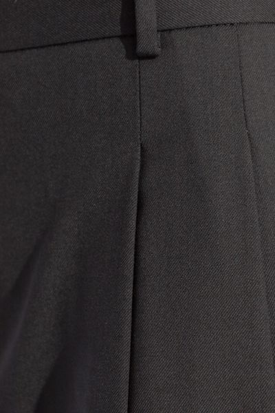 Shop Paul Smith Tapered-leg Wool Trousers In Black