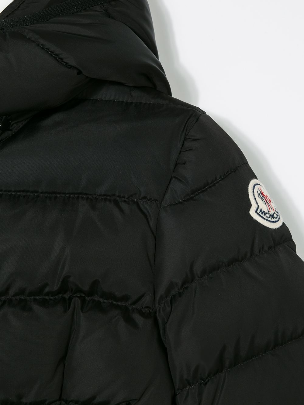 Moncler Classic Padded Coat In Black