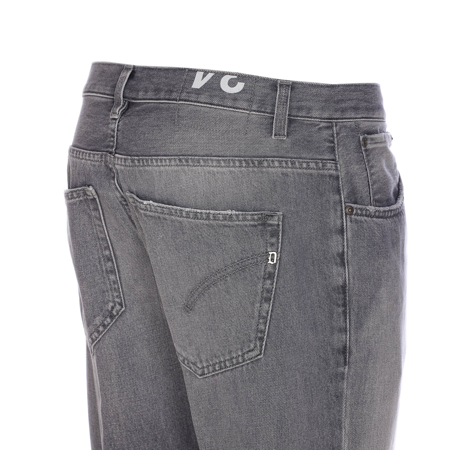 Dondup Jeans With Belt Loops In Gray