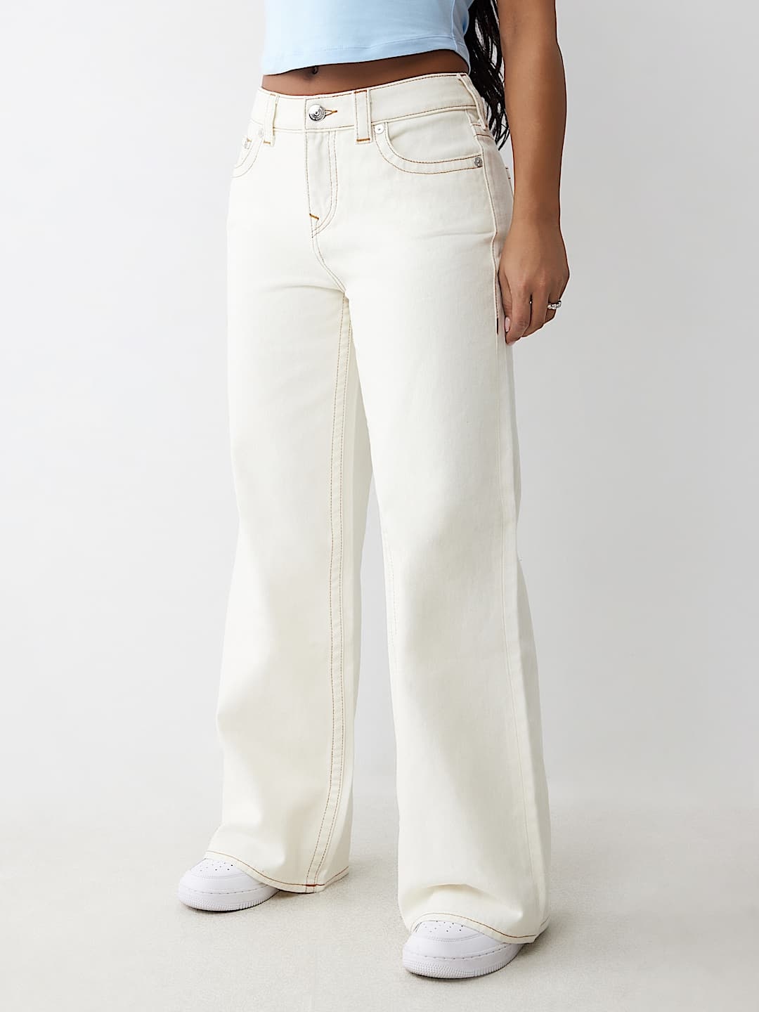 TRUE RELIGION BOBBI MID RISE BAGGY JEAN 