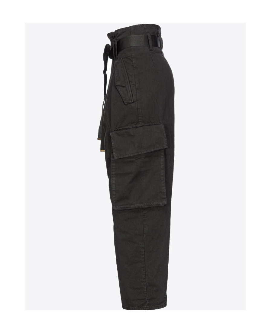 Pinko Ronfare Cargo Trousers In Black