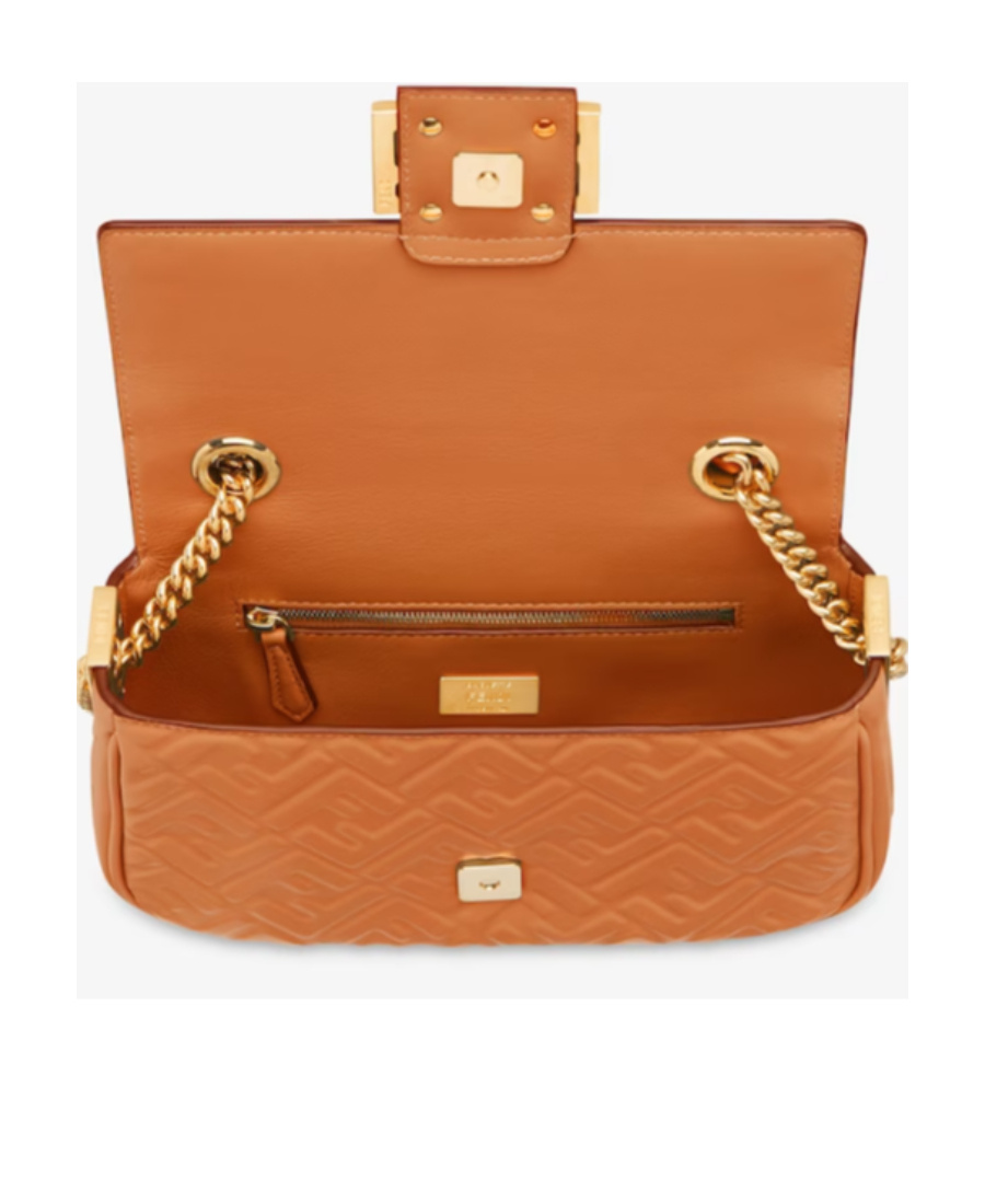 Fendi Brown Nappa Leather Bag In Brown