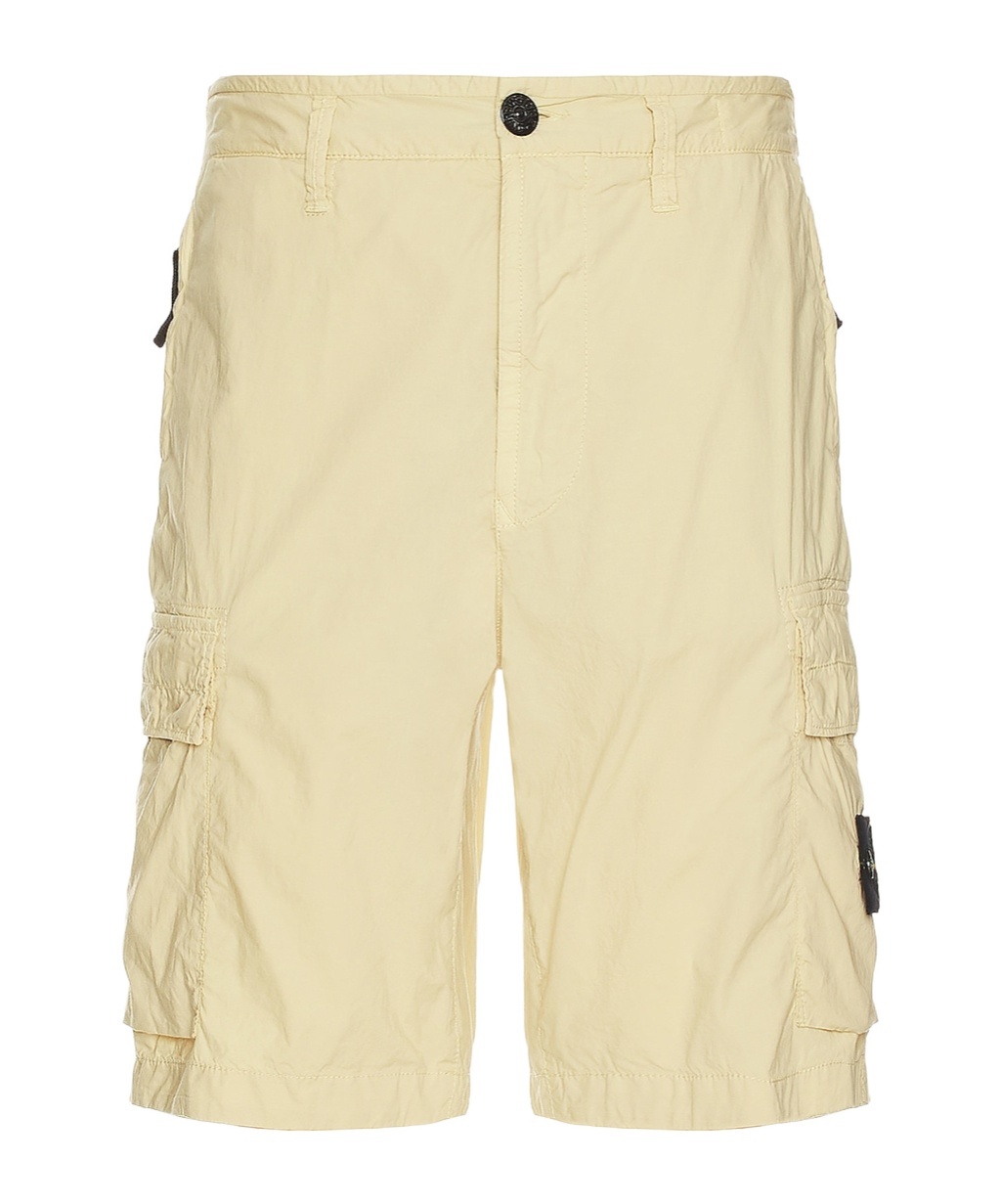 Stone Island Compass-badge Cargo Shorts In Neutral