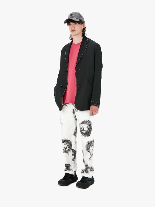 Jw Anderson Reversible Single-breasted Blazer In Black