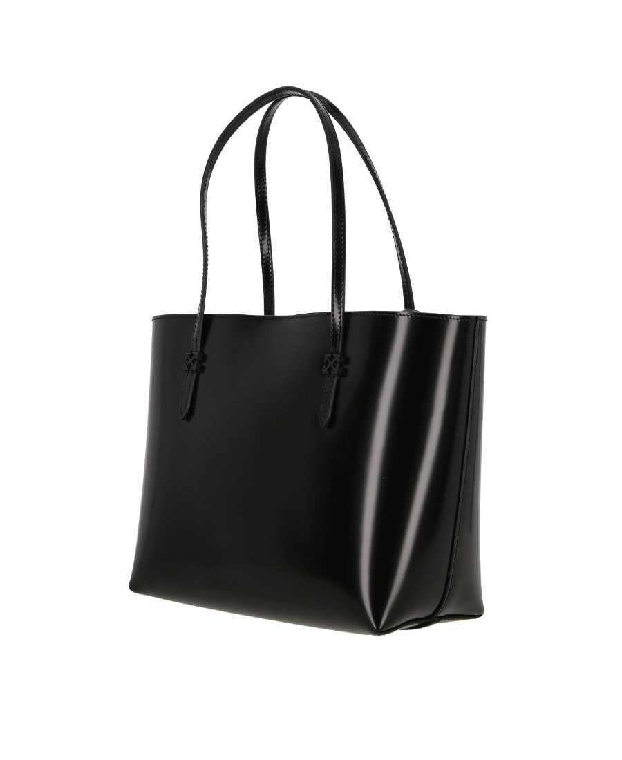 Off-white Slogan-print Tote Bag In Black