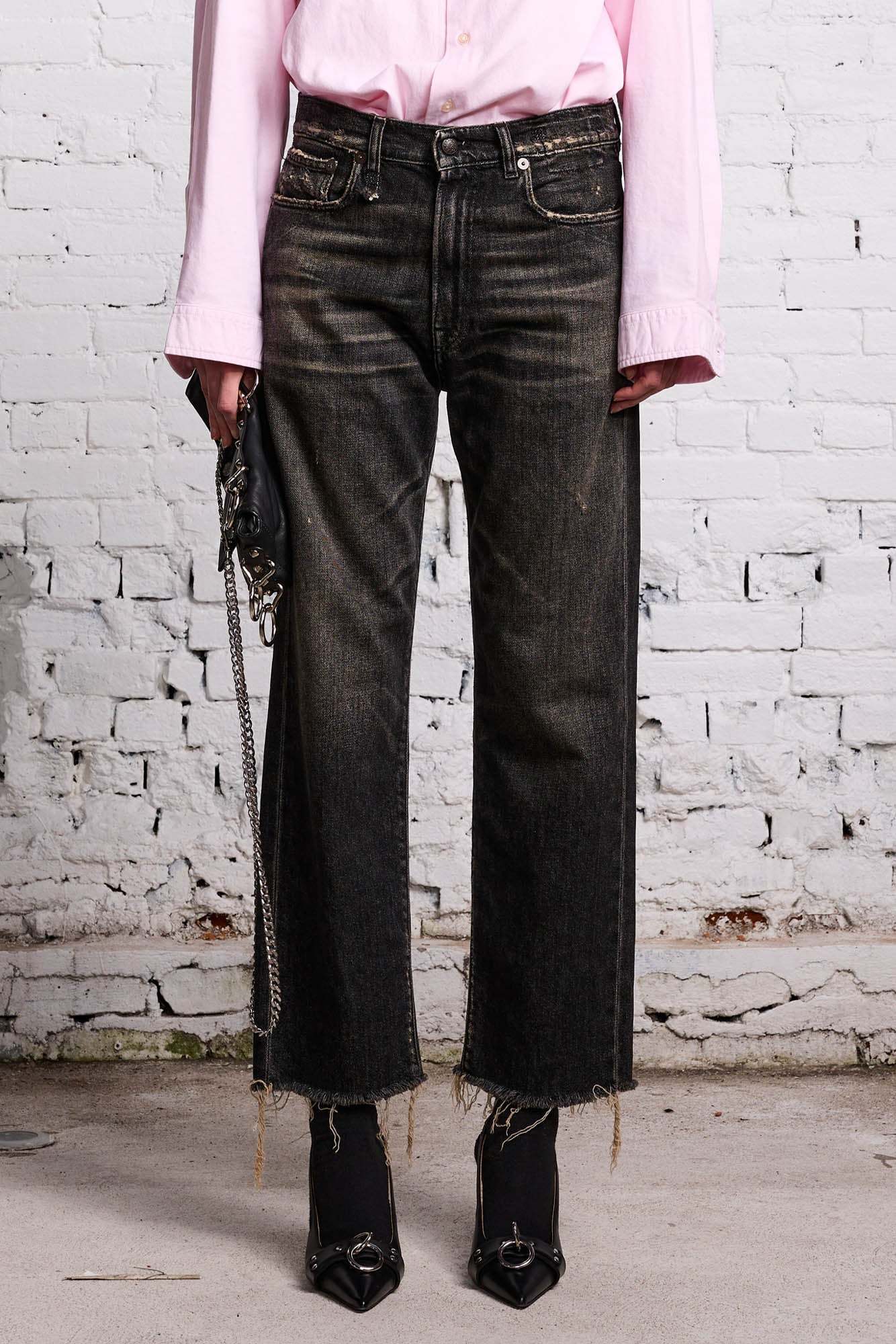 R13 Multi-pocket Jeans In Black