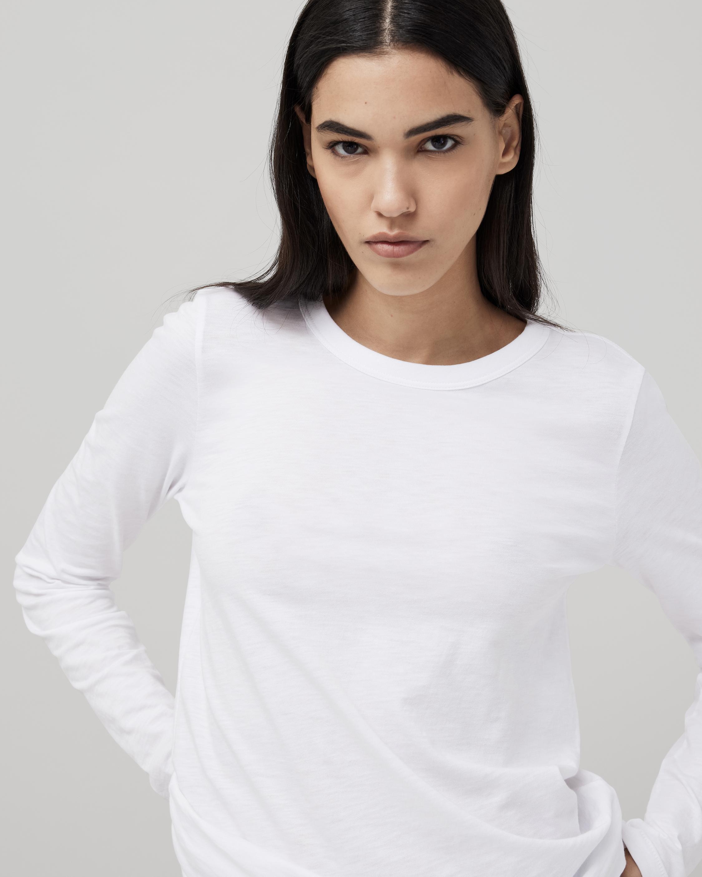 Rag & Bone Logo Round-neck T-shirt In White