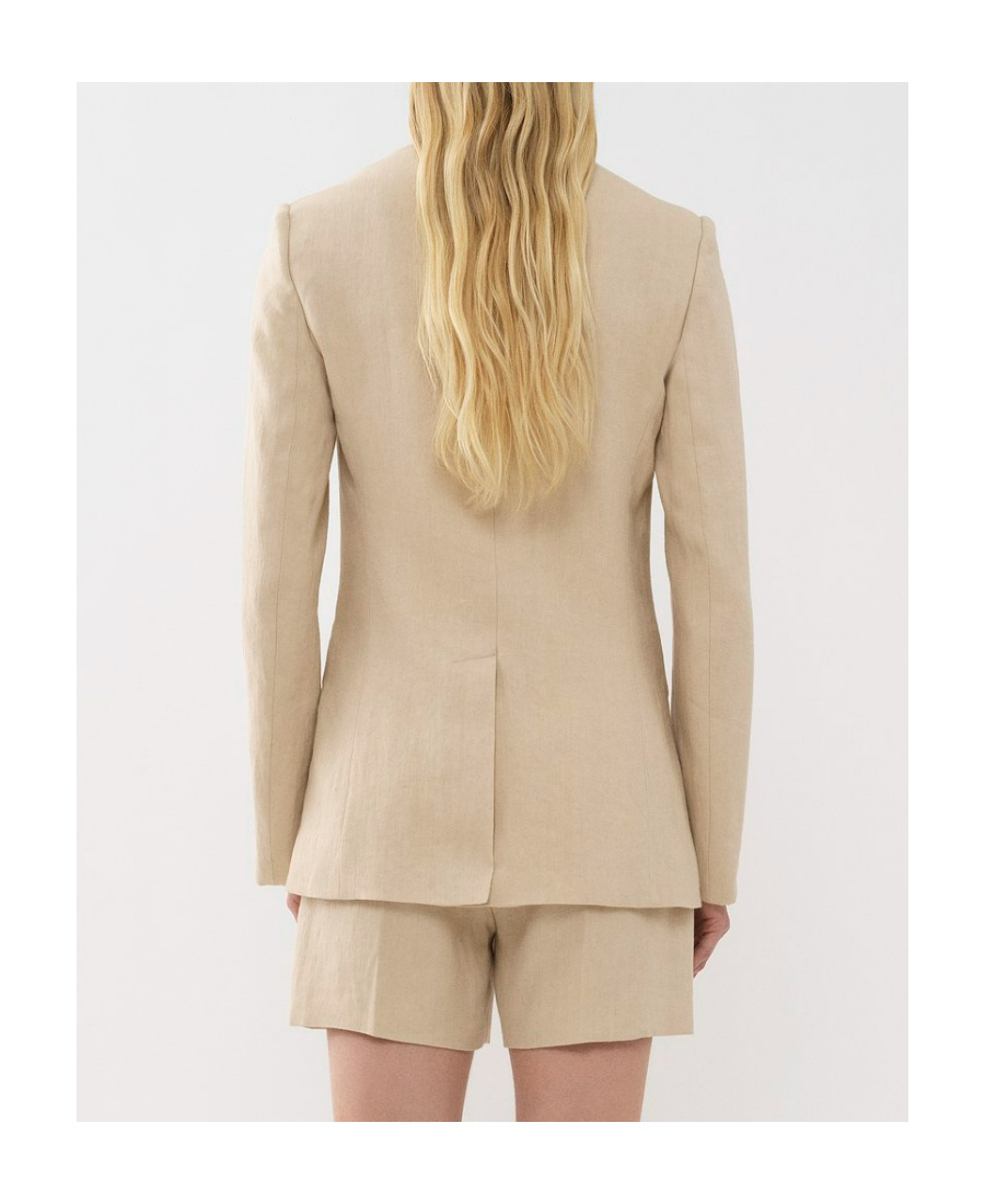 Chloé Lapel Suit Jacket In Nude