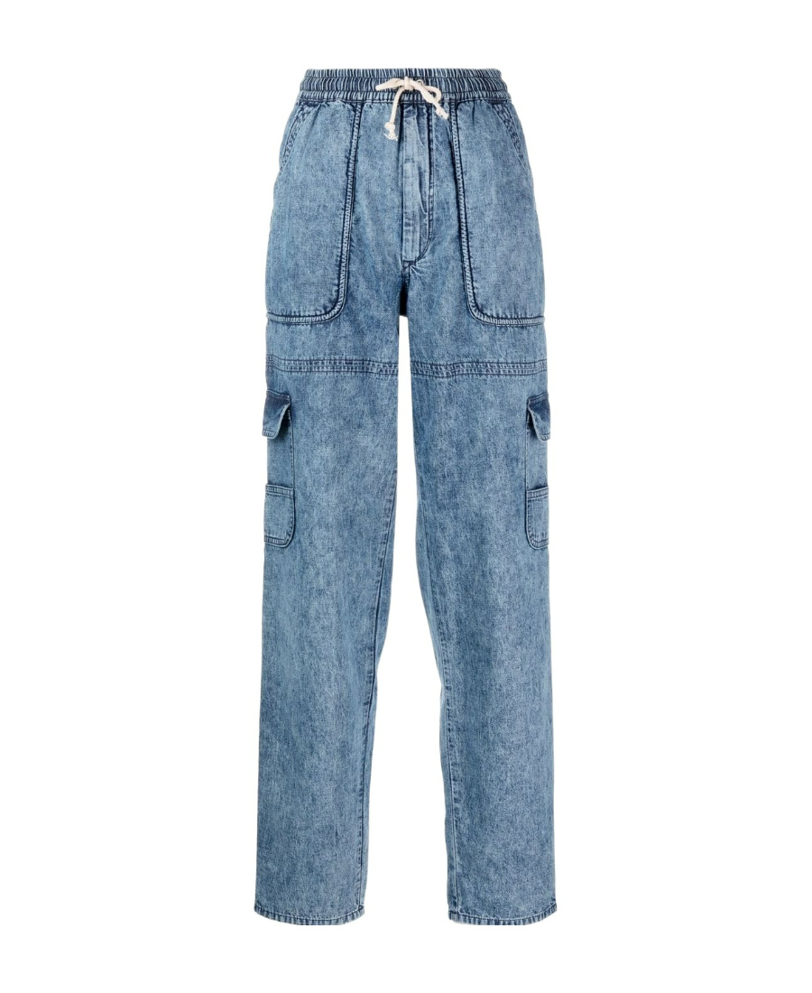 Isabel Marant Étoile Logo Jeans In Blue