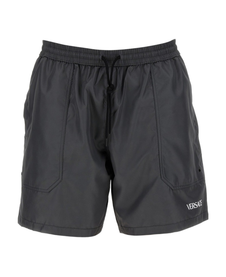 VERSACE VERSACE BAROCCO-PRINTED REVERSIBLE DRAWSTRING SWIM SHORTS