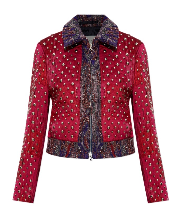 Shop Dries Van Noten Long Sleeve Casual Jacket In Red