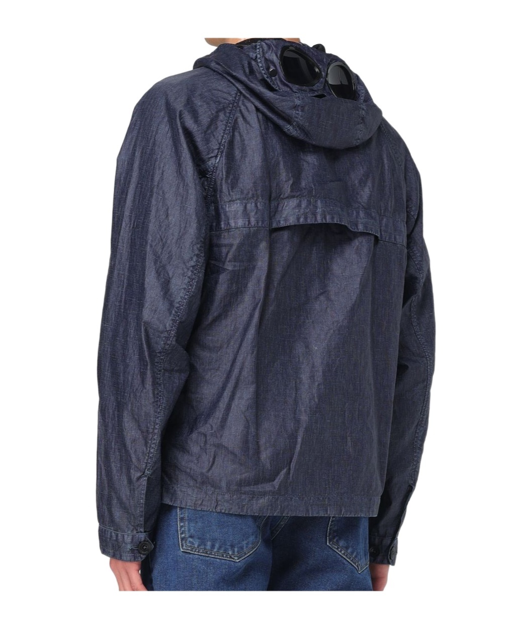 C.p. Company Long Sleeve Hooded Casual Jacket In Black