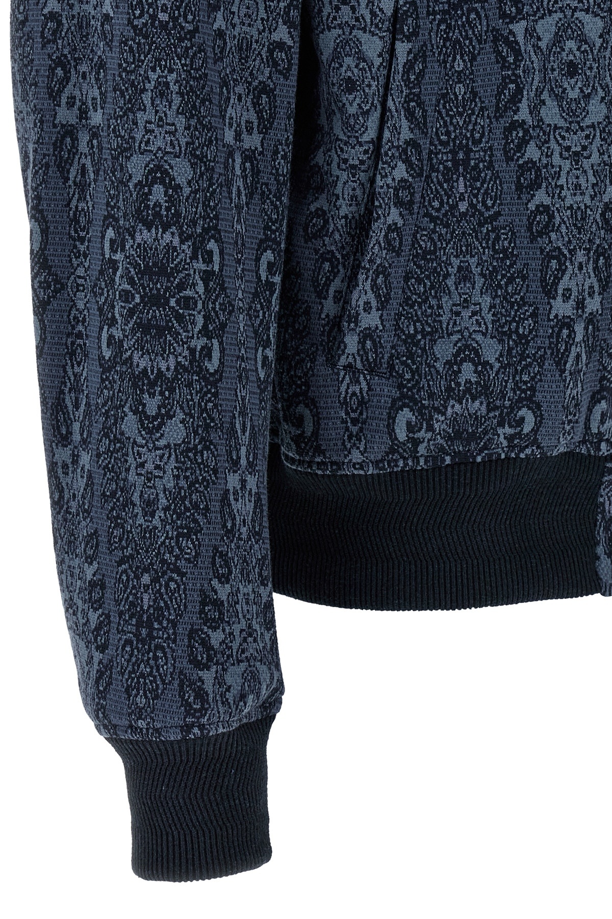 Etro Jacquard Bomber Jacket Casual Jackets And Parka In Black