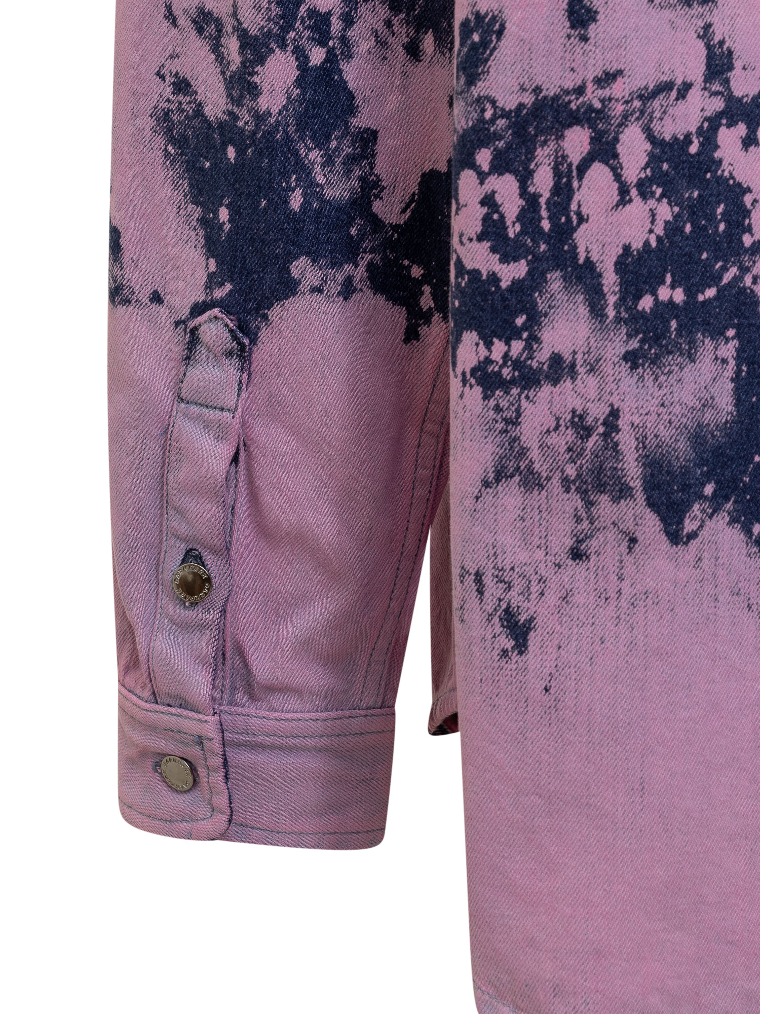 Darkpark Printed Button-down Shirt In Purple