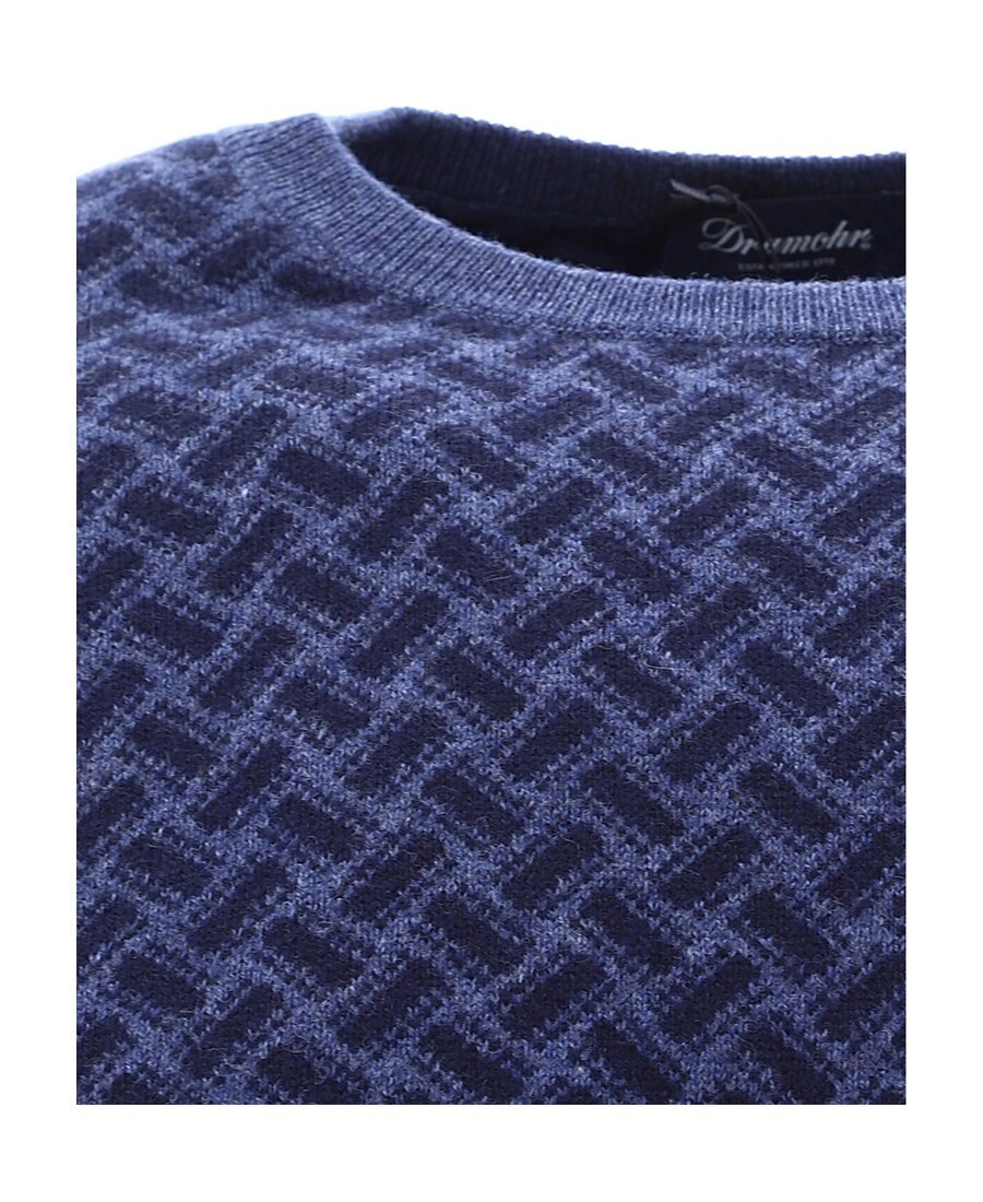 Drumohr Crew-neck Cashmere Sweater In Multi